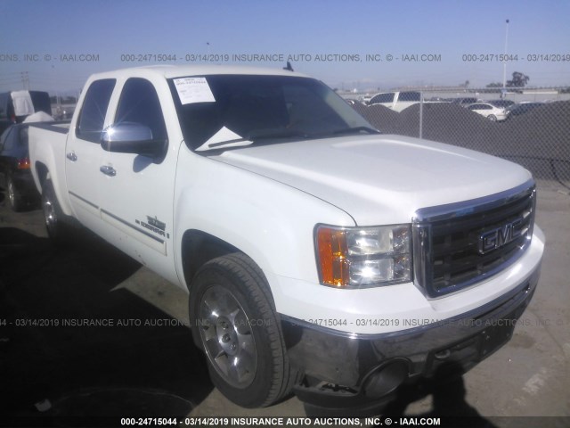 3GTEC23389G146721 - 2009 GMC SIERRA C1500 SLE WHITE photo 1