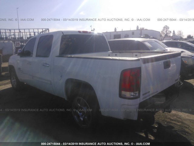 3GTEC23389G146721 - 2009 GMC SIERRA C1500 SLE WHITE photo 3