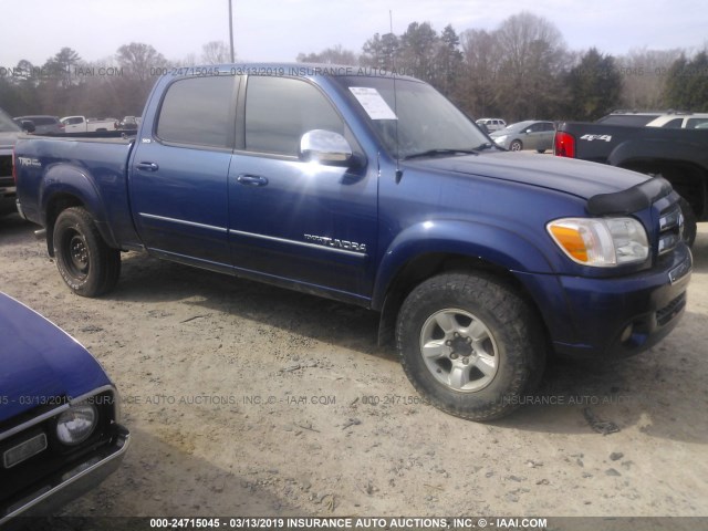 5TBDT44116S521715 - 2006 TOYOTA TUNDRA DOUBLE CAB SR5 BLUE photo 1