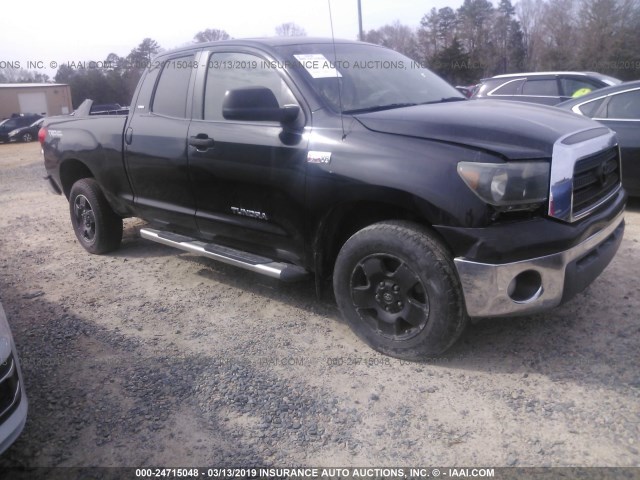 5TBBV54117S451495 - 2007 TOYOTA TUNDRA DOUBLE CAB SR5 BLACK photo 1