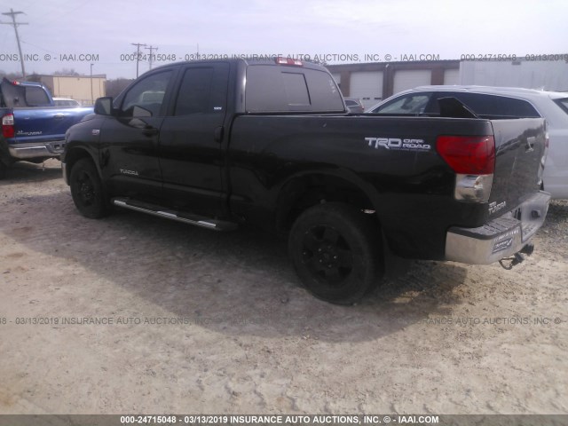 5TBBV54117S451495 - 2007 TOYOTA TUNDRA DOUBLE CAB SR5 BLACK photo 3