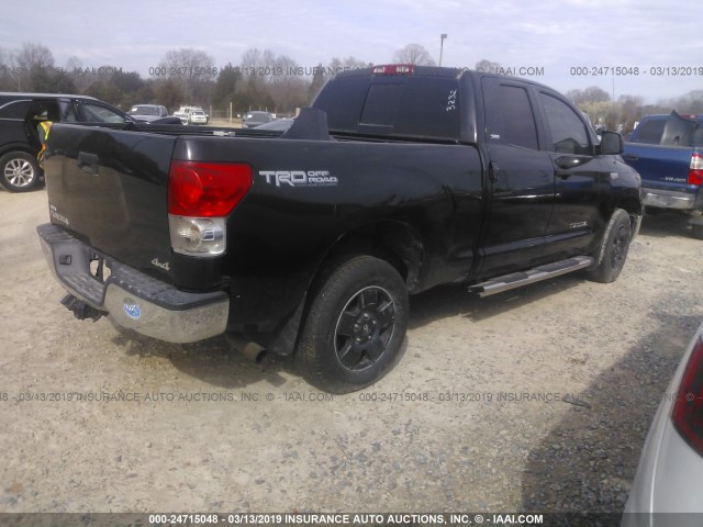 5TBBV54117S451495 - 2007 TOYOTA TUNDRA DOUBLE CAB SR5 BLACK photo 4