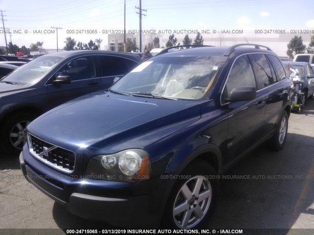 YV1CY59H141101683 - 2004 VOLVO XC90 BLUE photo 2