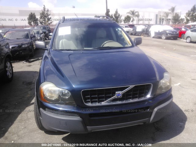 YV1CY59H141101683 - 2004 VOLVO XC90 BLUE photo 6