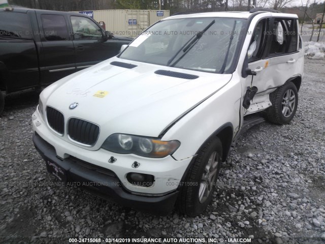 5UXFA135X6LY27708 - 2006 BMW X5 3.0I WHITE photo 2