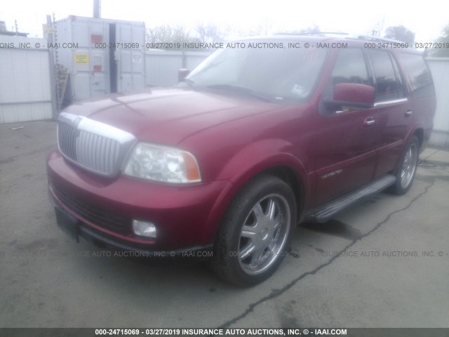 5LMFU27585LJ23748 - 2005 LINCOLN NAVIGATOR RED photo 2