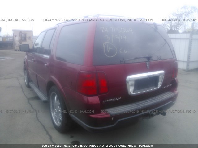 5LMFU27585LJ23748 - 2005 LINCOLN NAVIGATOR RED photo 3