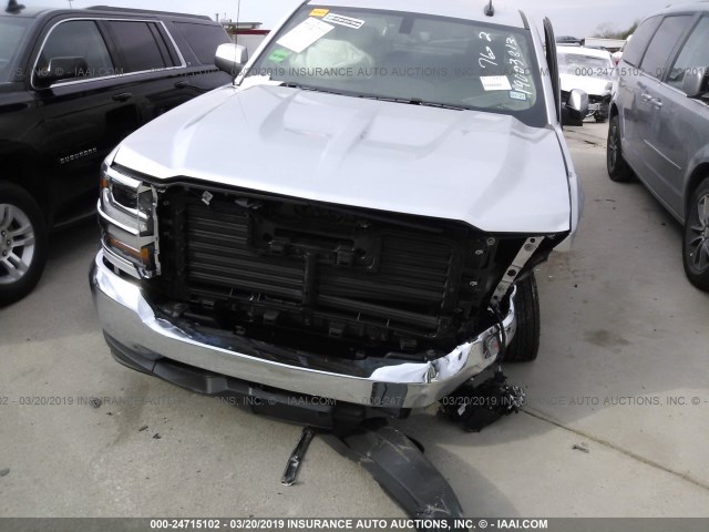 2GCRCPEC1K1153245 - 2019 CHEVROLET SILVERADO LD C1500 LT WHITE photo 6