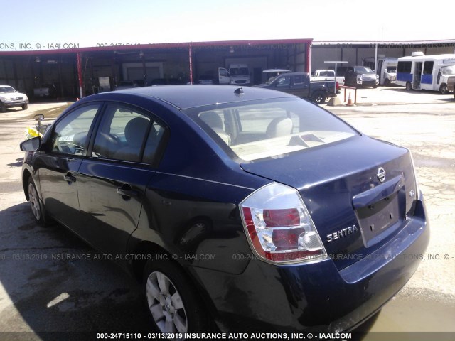 3N1AB61E77L707379 - 2007 NISSAN SENTRA 2.0/2.0S/2.0SL BLUE photo 3