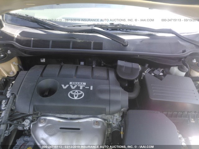 4T4BF3EK9AR006670 - 2010 TOYOTA CAMRY SE/LE/XLE 金色 照片 10