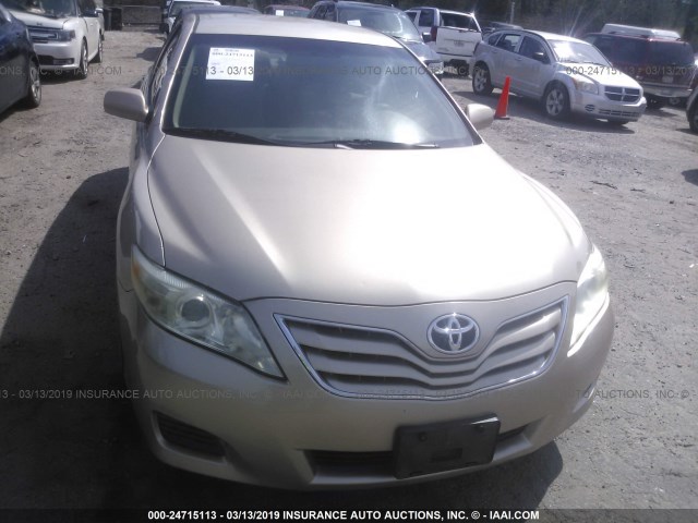 4T4BF3EK9AR006670 - 2010 TOYOTA CAMRY SE/LE/XLE 金色 照片 6