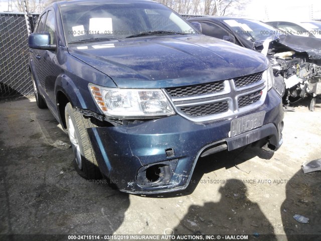 3C4PDCBBXDT529886 - 2013 DODGE JOURNEY SXT BLUE photo 6