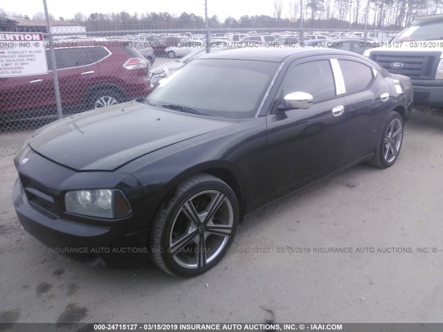 2B3KA43R97H717267 - 2007 DODGE CHARGER SE/SXT BLACK photo 2