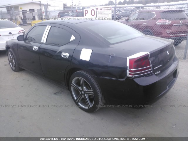 2B3KA43R97H717267 - 2007 DODGE CHARGER SE/SXT BLACK photo 3