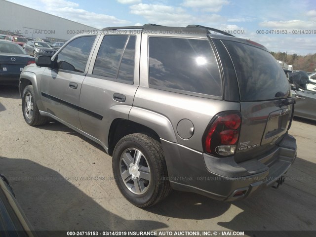 1GNDS13S982105612 - 2008 CHEVROLET TRAILBLAZER LS/LT GRAY photo 3