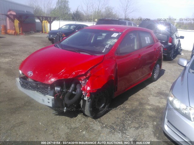 2T1KU4EE5AC344469 - 2010 TOYOTA COROLLA MATRIX  GRAY photo 2