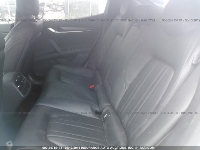 ZAM57XSA9E1105309 - 2014 MASERATI GHIBLI WHITE photo 8