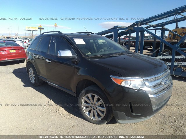 2FMDK3JC3BBA38809 - 2011 FORD EDGE SEL BLACK photo 1