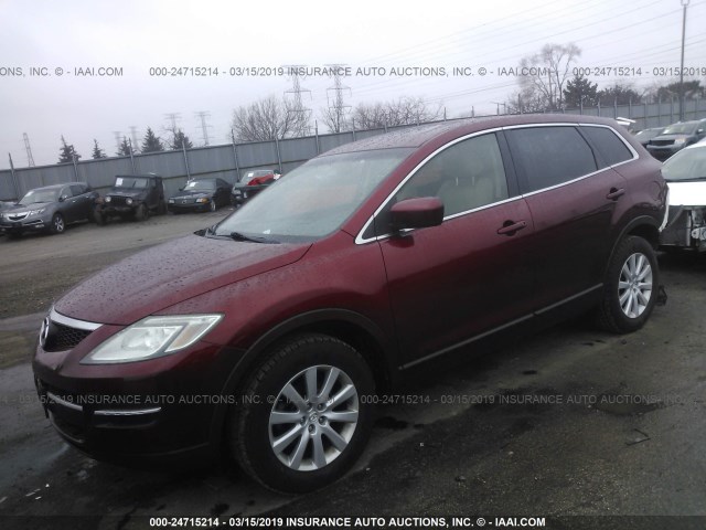 JM3TB38Y370119732 - 2007 MAZDA CX-9 RED photo 2