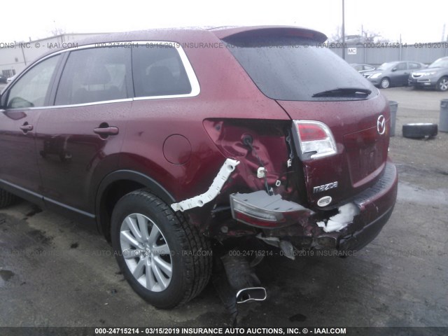 JM3TB38Y370119732 - 2007 MAZDA CX-9 RED photo 6