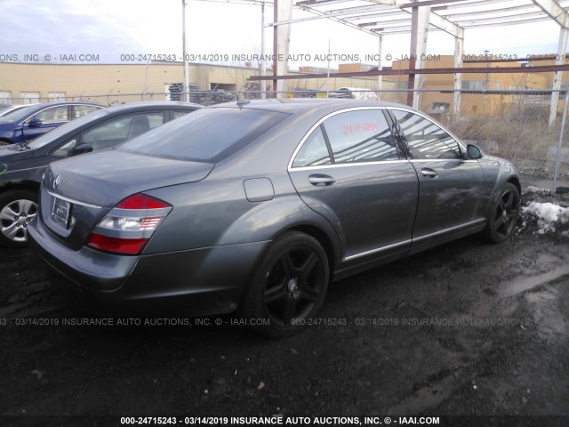 WDDNG71X57A143820 - 2007 MERCEDES-BENZ S GRAY photo 4