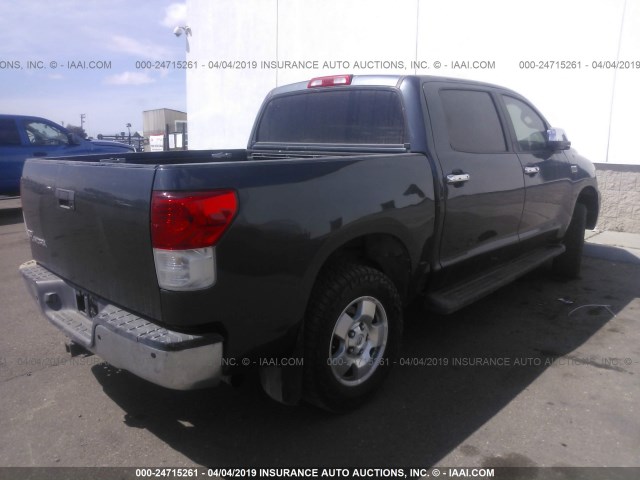 5TFHY5F11AX095718 - 2010 TOYOTA TUNDRA GRAY photo 4