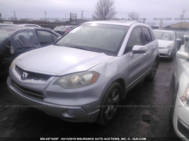 5J8TB18527A008328 - 2007 ACURA RDX TECHNOLOGY SILVER photo 2