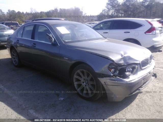 WBAGL63442DP58990 - 2002 BMW 745 I GRAY photo 1