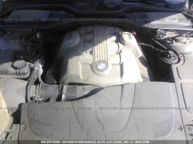 WBAGL63442DP58990 - 2002 BMW 745 I GRAY photo 10