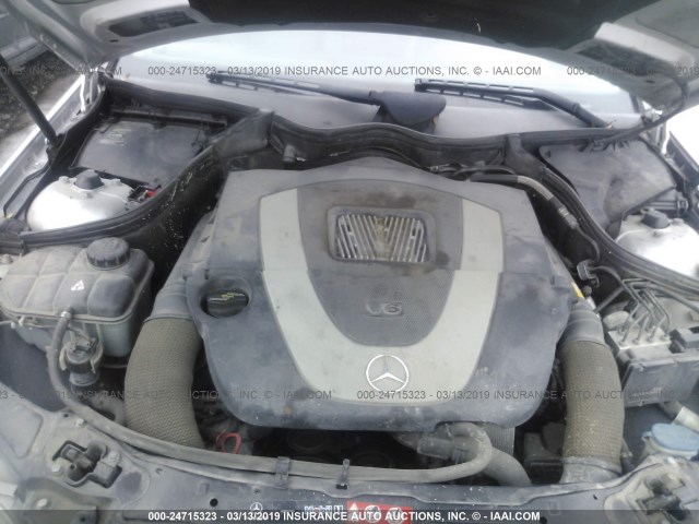 WDBRF92H67F911338 - 2007 MERCEDES-BENZ C 280 4MATIC SILVER photo 10