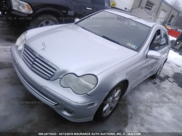 WDBRF92H67F911338 - 2007 MERCEDES-BENZ C 280 4MATIC SILVER photo 2