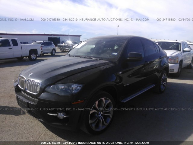 5UXFG8C57CL590078 - 2012 BMW X6 XDRIVE50I BLACK photo 2