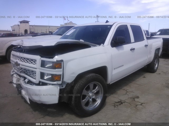 3GCPCPEC0EG108588 - 2014 CHEVROLET SILVERADO C1500 WHITE photo 2