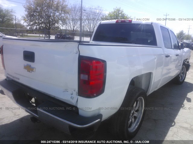 3GCPCPEC0EG108588 - 2014 CHEVROLET SILVERADO C1500 WHITE photo 4