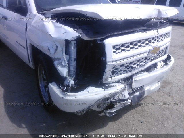 3GCPCPEC0EG108588 - 2014 CHEVROLET SILVERADO C1500 WHITE photo 6