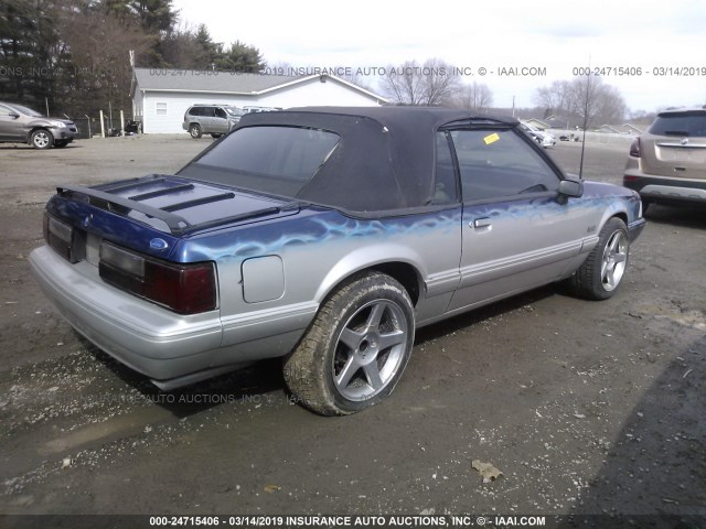 1FABP44E8JF284581 - 1988 FORD MUSTANG LX BLUE photo 4