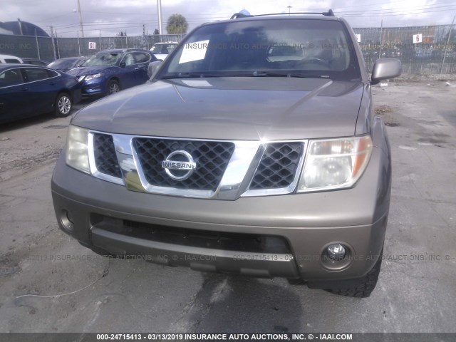 5N1AR18U07C615546 - 2007 NISSAN PATHFINDER LE/SE/XE GRAY photo 6