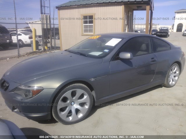 WBAEH73495B193795 - 2005 BMW 645 CI AUTOMATIC SILVER photo 2