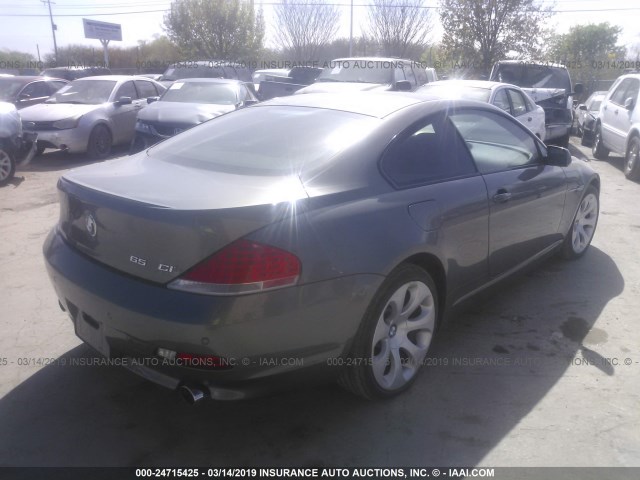 WBAEH73495B193795 - 2005 BMW 645 CI AUTOMATIC SILVER photo 4