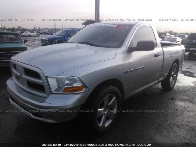 3C6JD6AT1CG124418 - 2012 DODGE RAM 1500 ST SILVER photo 2