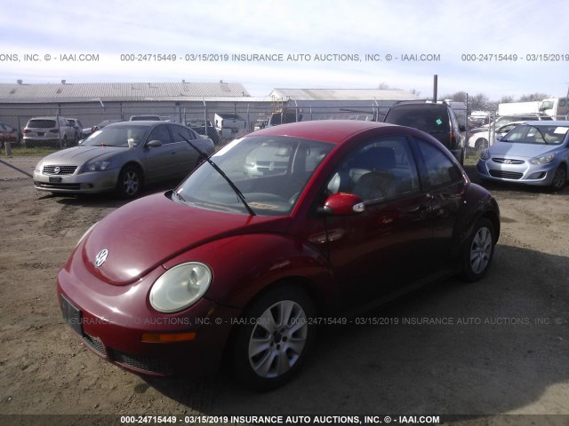 3VWPW31C58M516030 - 2008 VOLKSWAGEN NEW BEETLE S RED photo 2