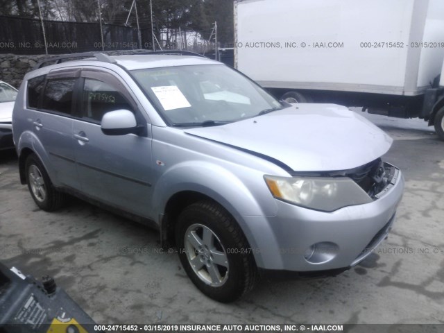 JA4LT21W78Z005877 - 2008 MITSUBISHI OUTLANDER ES SILVER photo 1