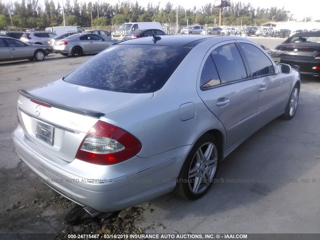 WDBUF87X29B394246 - 2009 MERCEDES-BENZ E 350 4MATIC SILVER photo 4