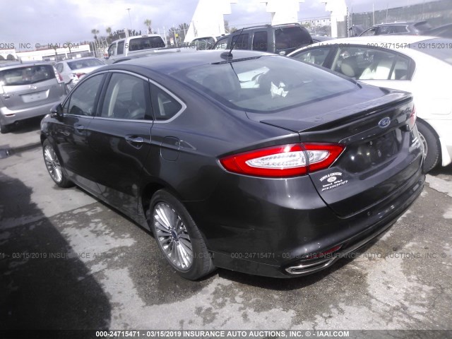 3FA6P0K93GR400961 - 2016 FORD FUSION TITANIUM GRAY photo 3