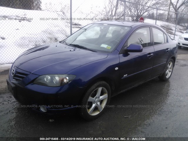 JM1BK324961454187 - 2006 MAZDA 3 S BLUE photo 2