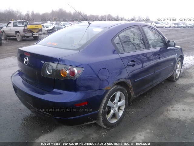 JM1BK324961454187 - 2006 MAZDA 3 S BLUE photo 4