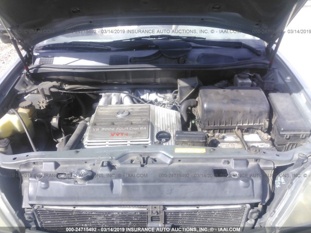 JT6HF10U0Y0164314 - 2000 LEXUS RX 300 Pewter photo 10