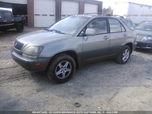 JT6HF10U0Y0164314 - 2000 LEXUS RX 300 Pewter photo 2