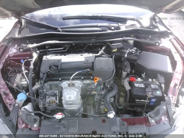 1HGCR2F52FA045480 - 2015 HONDA ACCORD SPORT 栗色 照片 10