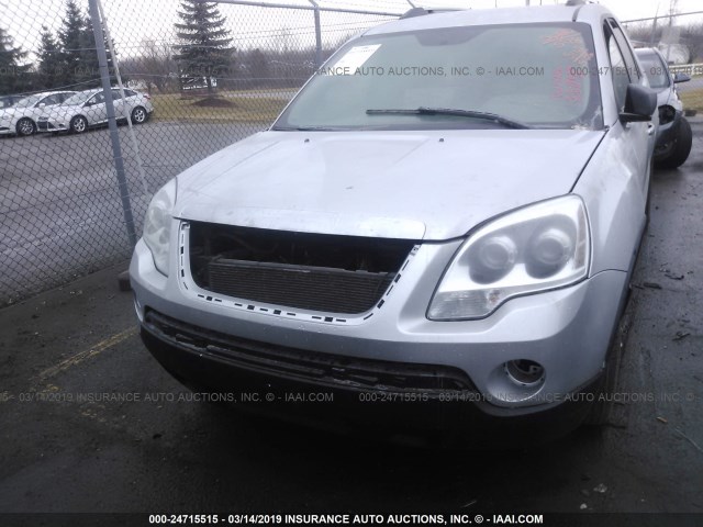 1GKLRKEDXAJ127641 - 2010 GMC ACADIA SL SILVER photo 6